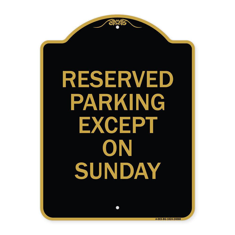 Except on Sunday