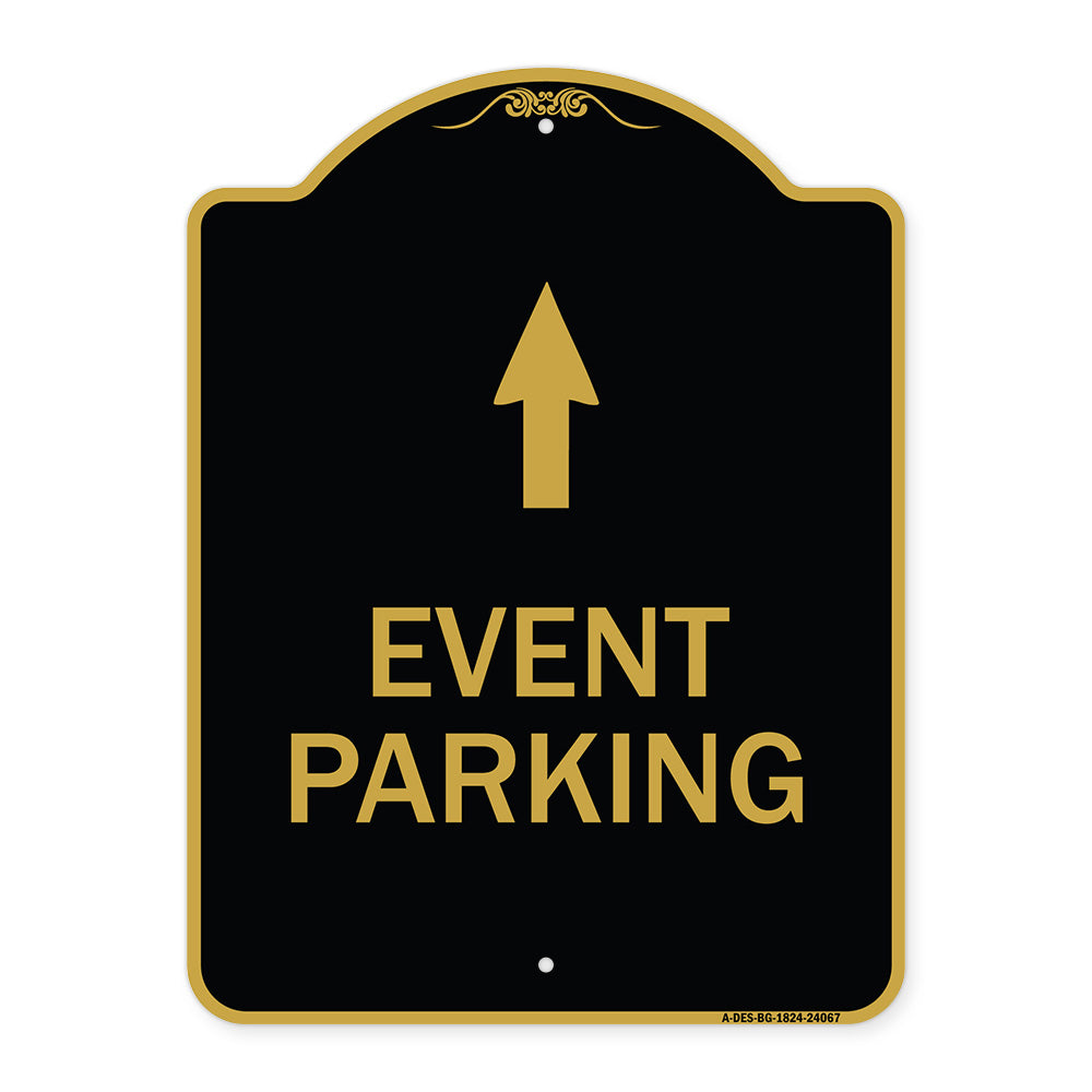 Event Parking Only (With Up Arrow)