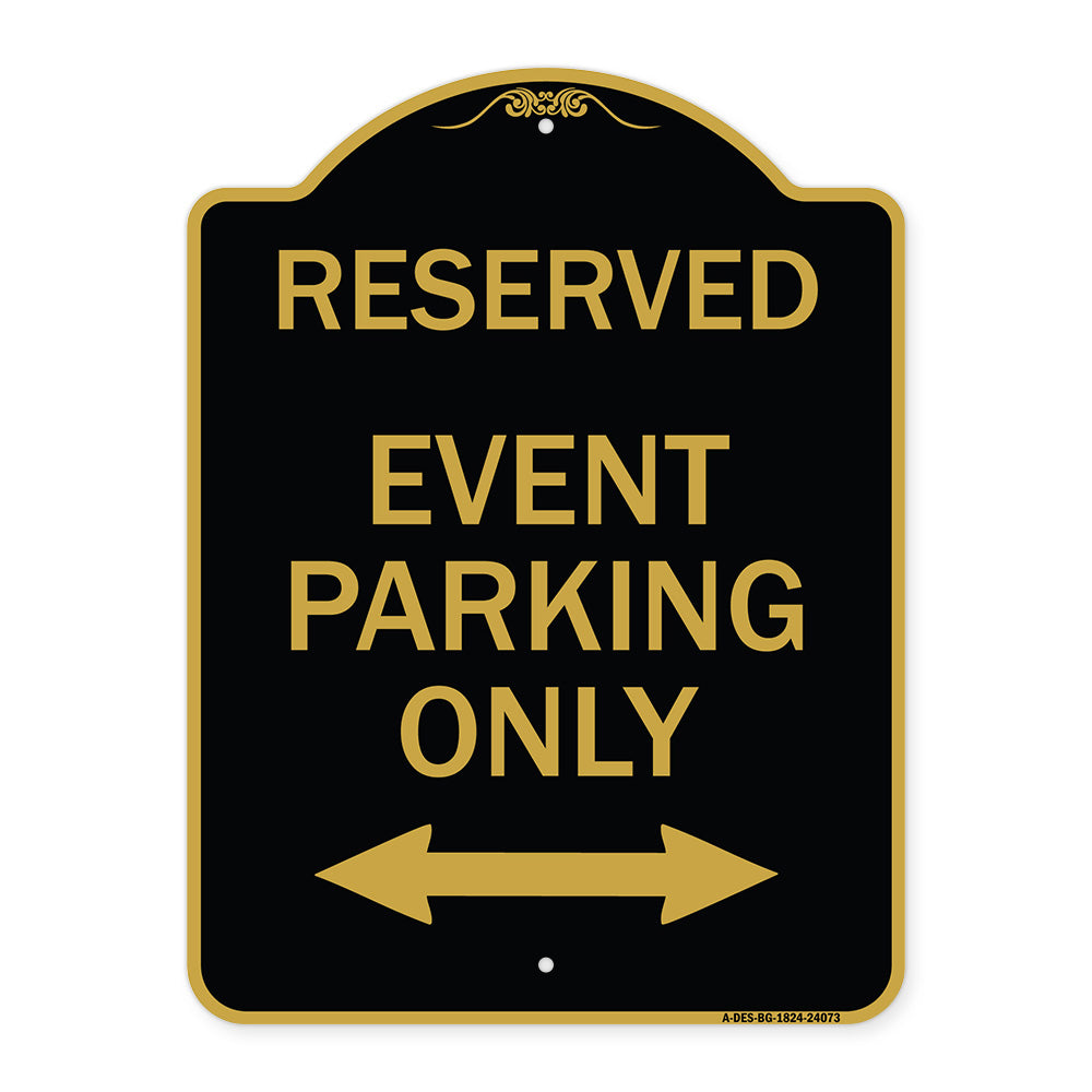 Event Parking Only (With Bidirectional Arrow)