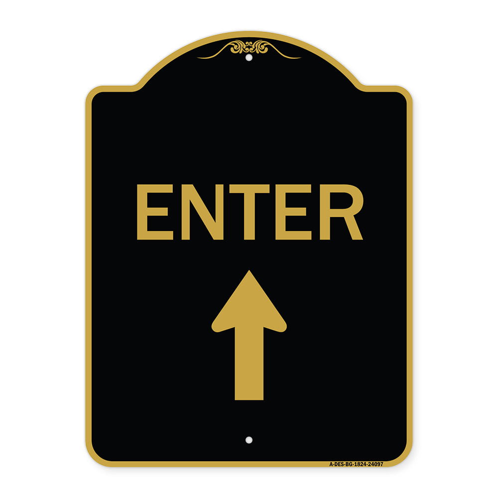 Enter Sign Enter with Up Arrow