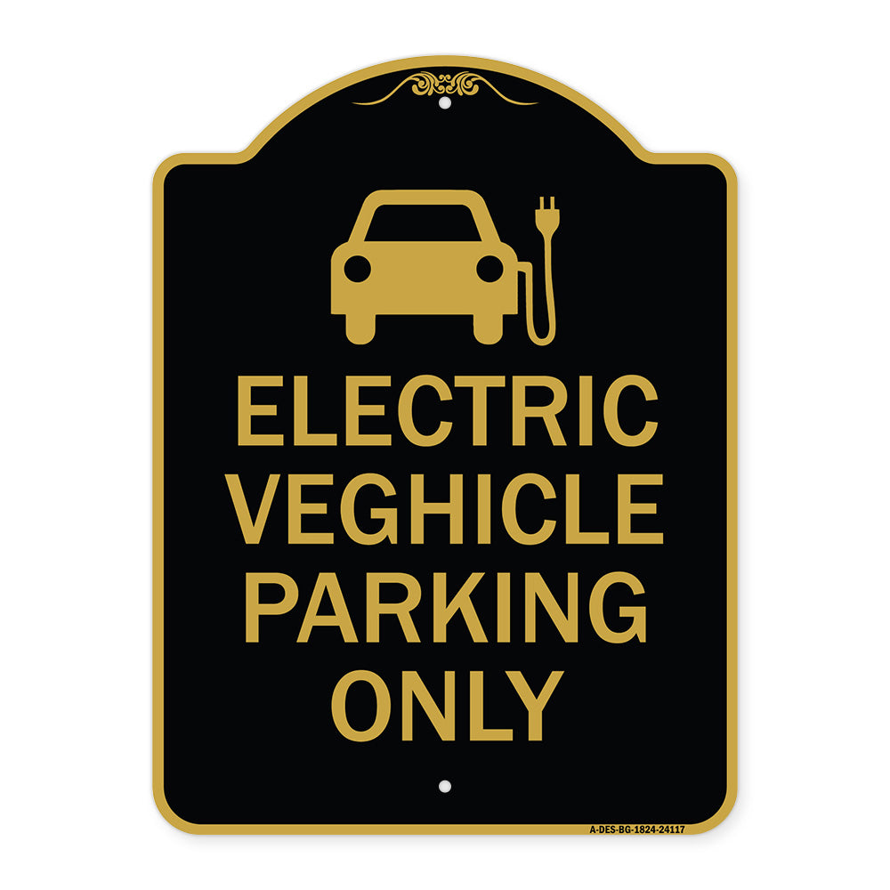 Electric Vehicle Parking Only (With Graphic)