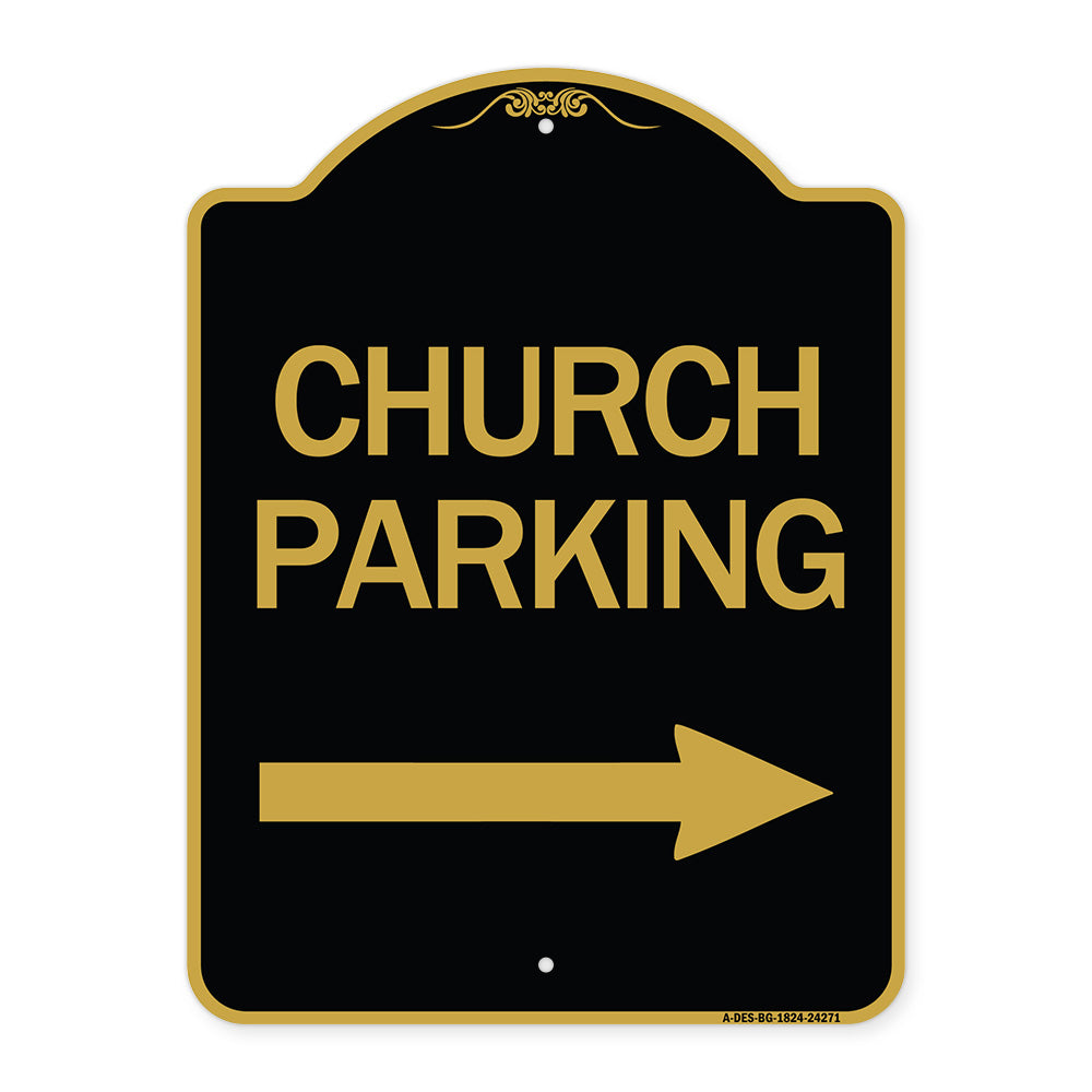 Church Parking (With Right Arrow)