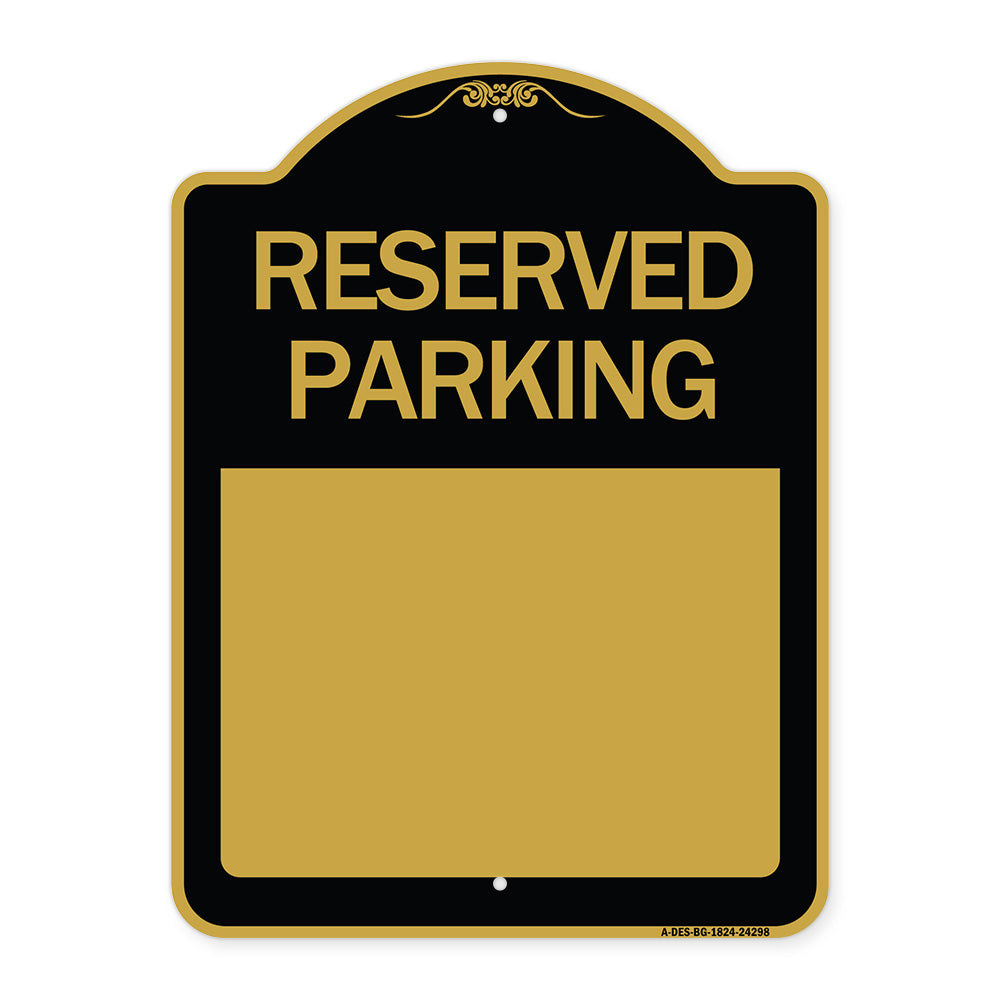 Blank Reserved Parking