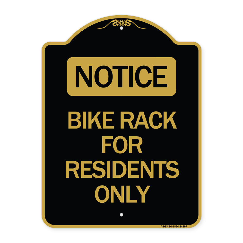 Bike Rack for Residents Only