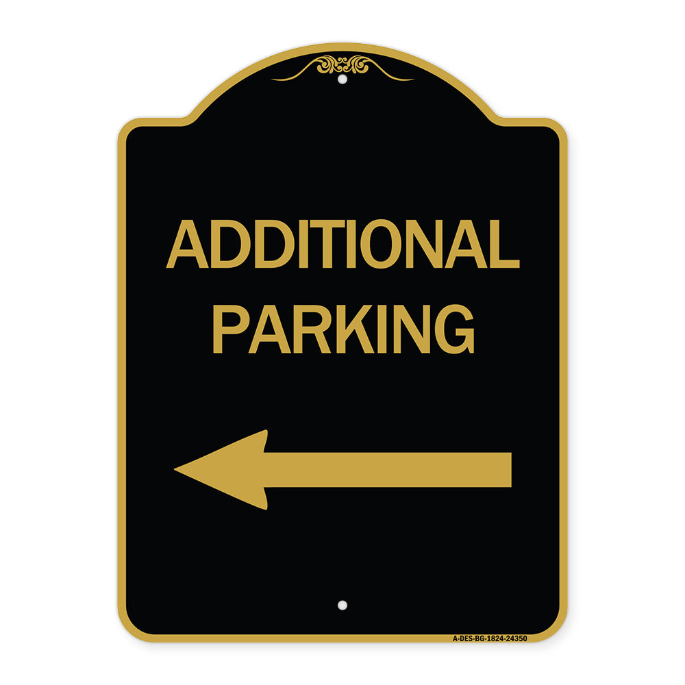 Additional Parking Sign (Left Arrow)
