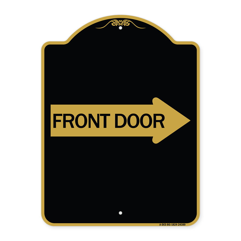 Front Door (With Right Arrow)