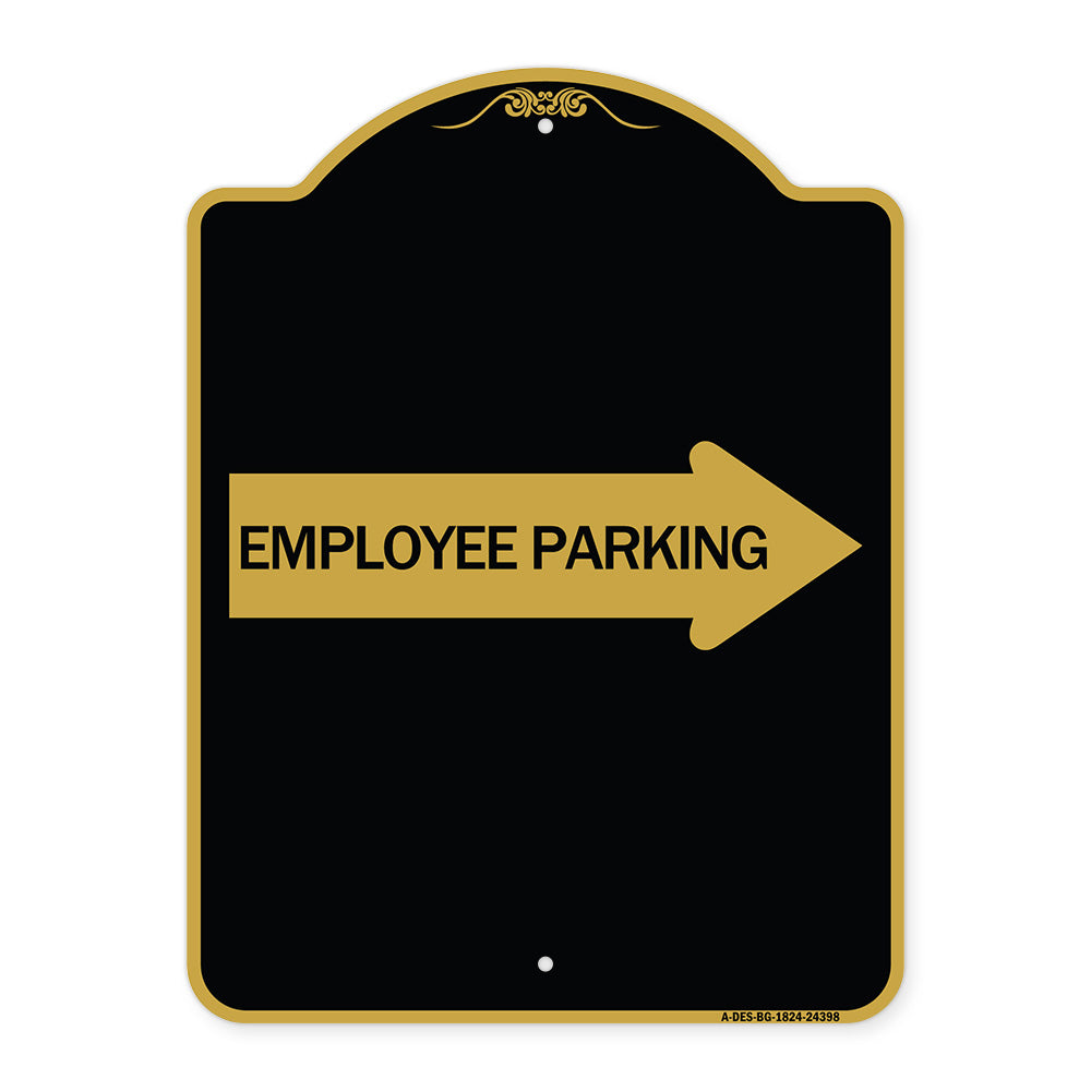 Employee Parking (With Right Arrow)