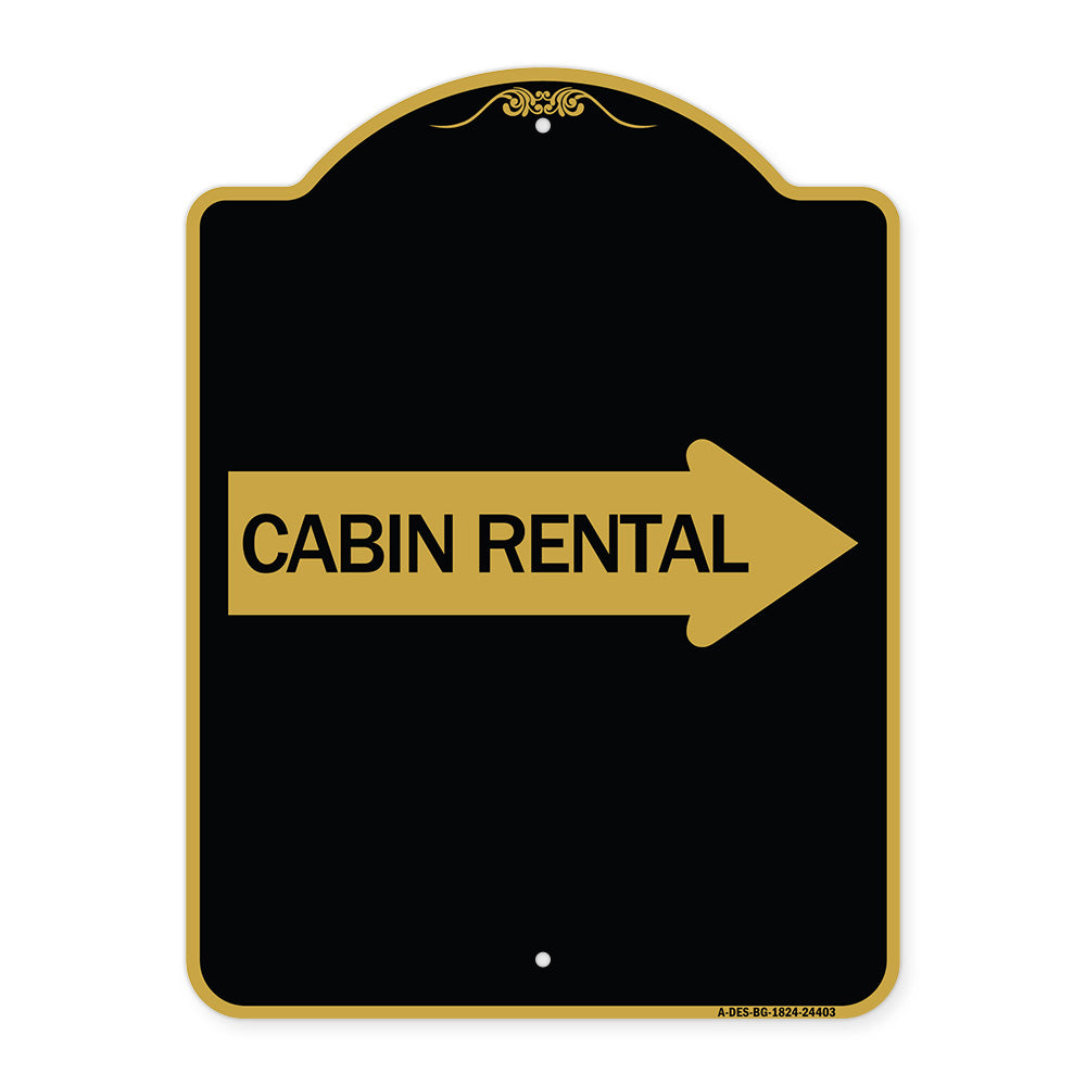 Cabin Rental (With Right Arrow)
