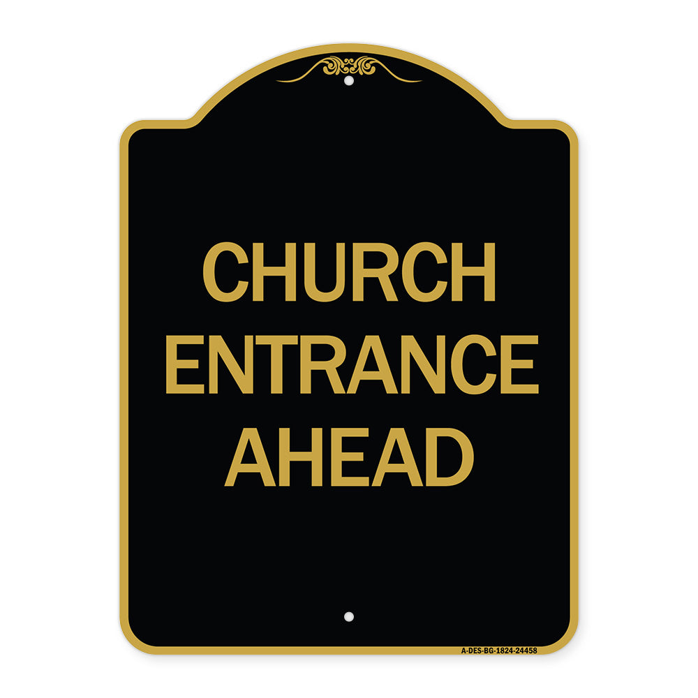 Church Entrance Ahead