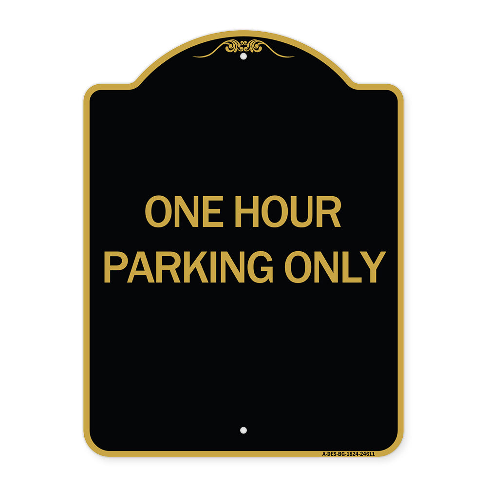 One Hour Parking Only