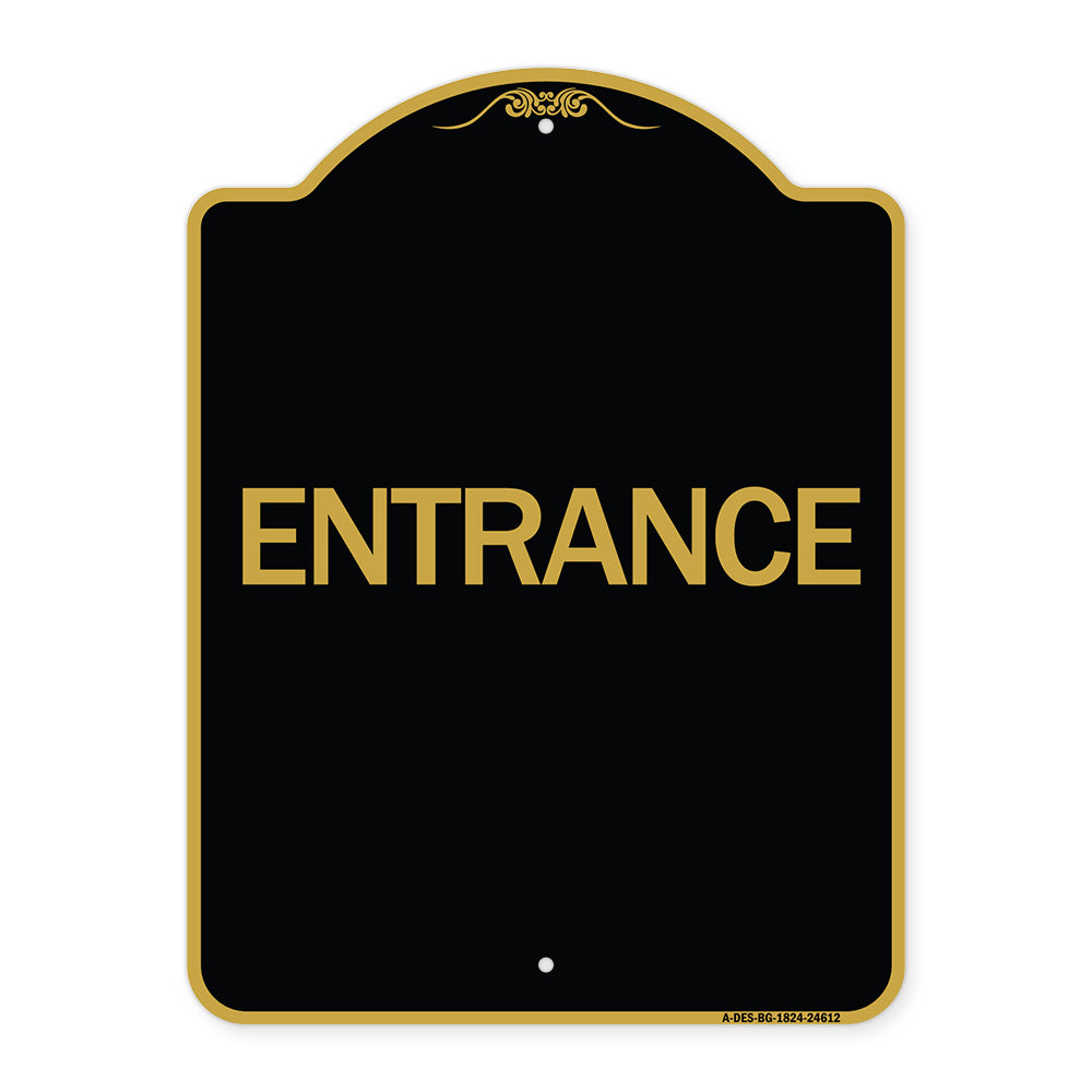 Traffic Entrance Sign Entrance