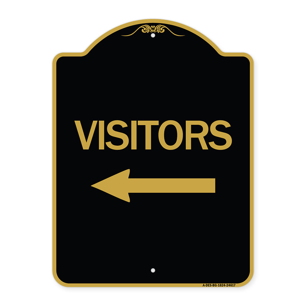 Visitors with Left Arrow