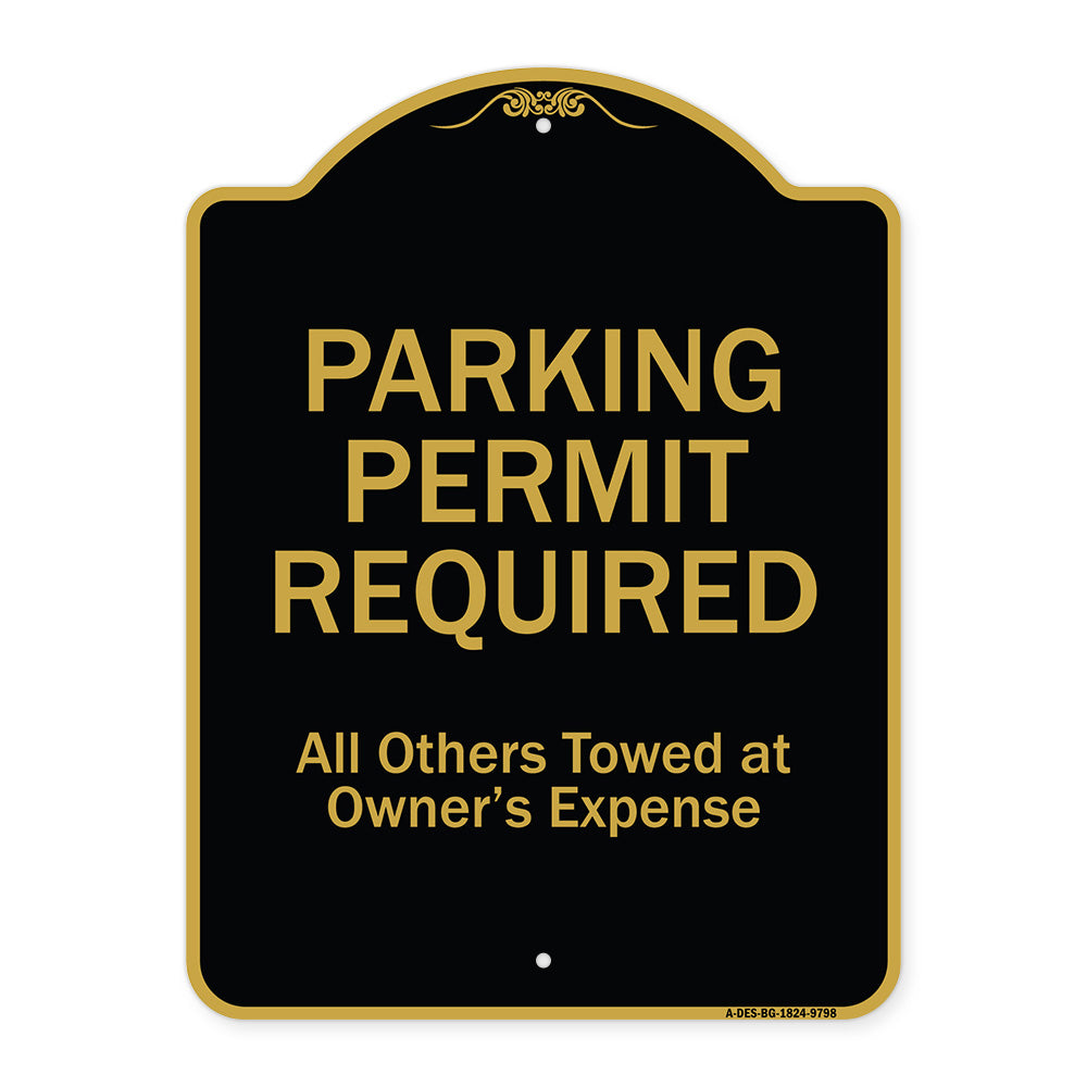 Parking Permit Required All Others Towed At Owner's Expense