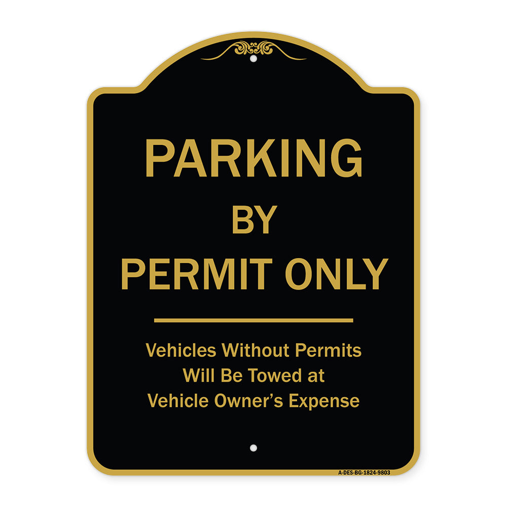 Parking By Permit Only Vehicles Without Permits Towed At Vehicle Owner's Expense