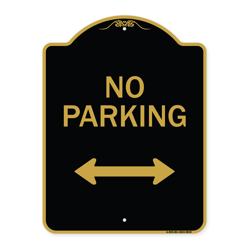 No Parking With Bidirectional Arrow