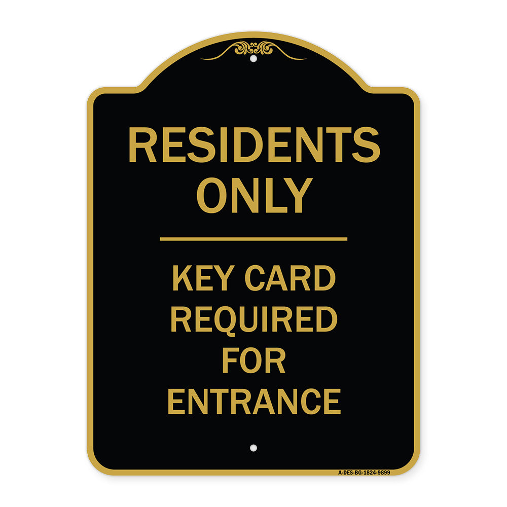Residence-only-key Card