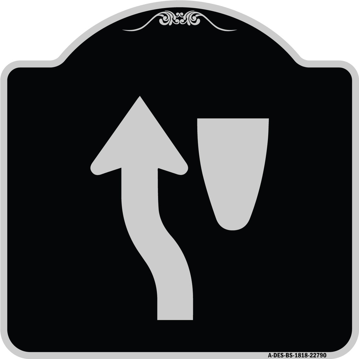 Traffic Sign Keep Left Symbol