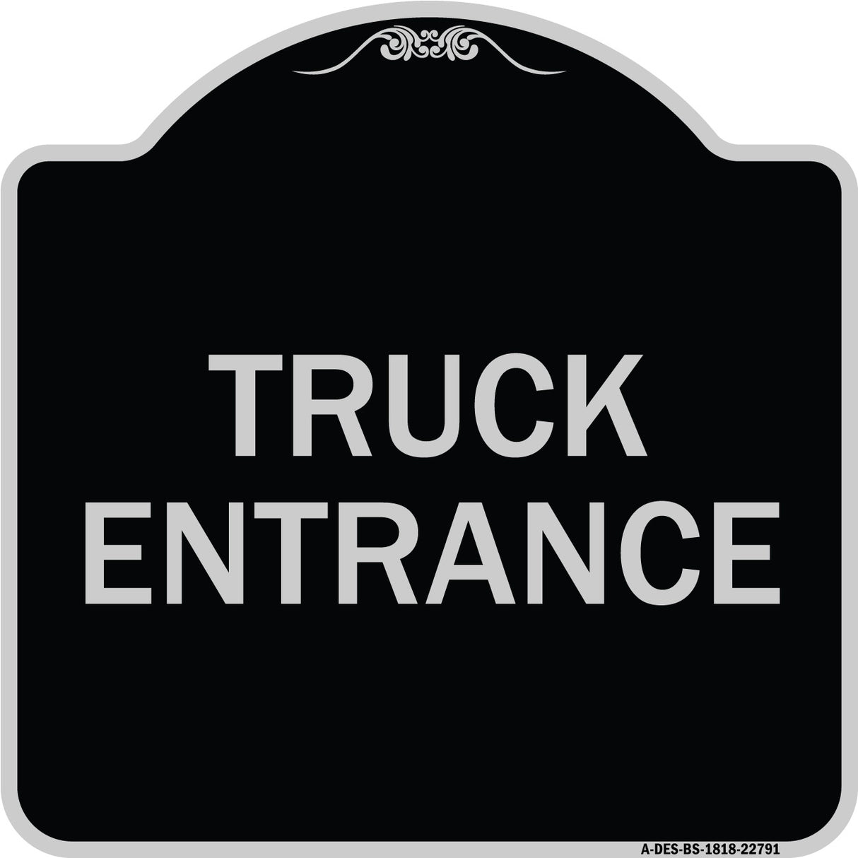 Traffic Entrance Sign Truck Entrance