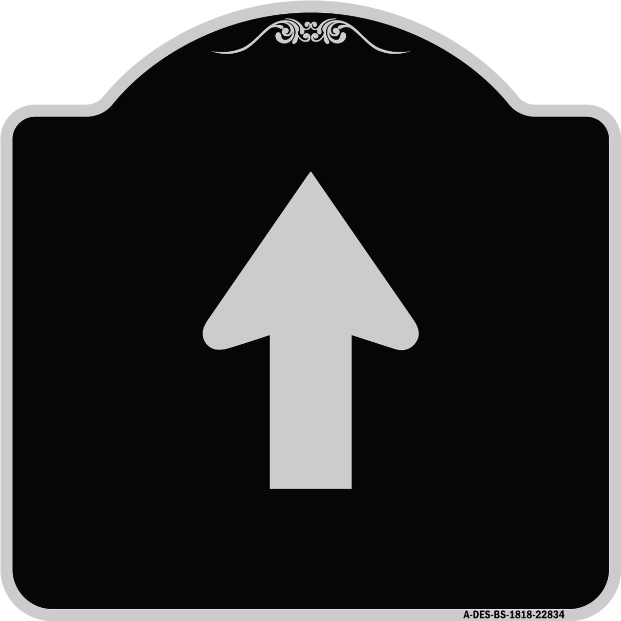 Straight Thru Sign - Straight Thru (Symbol) Sign