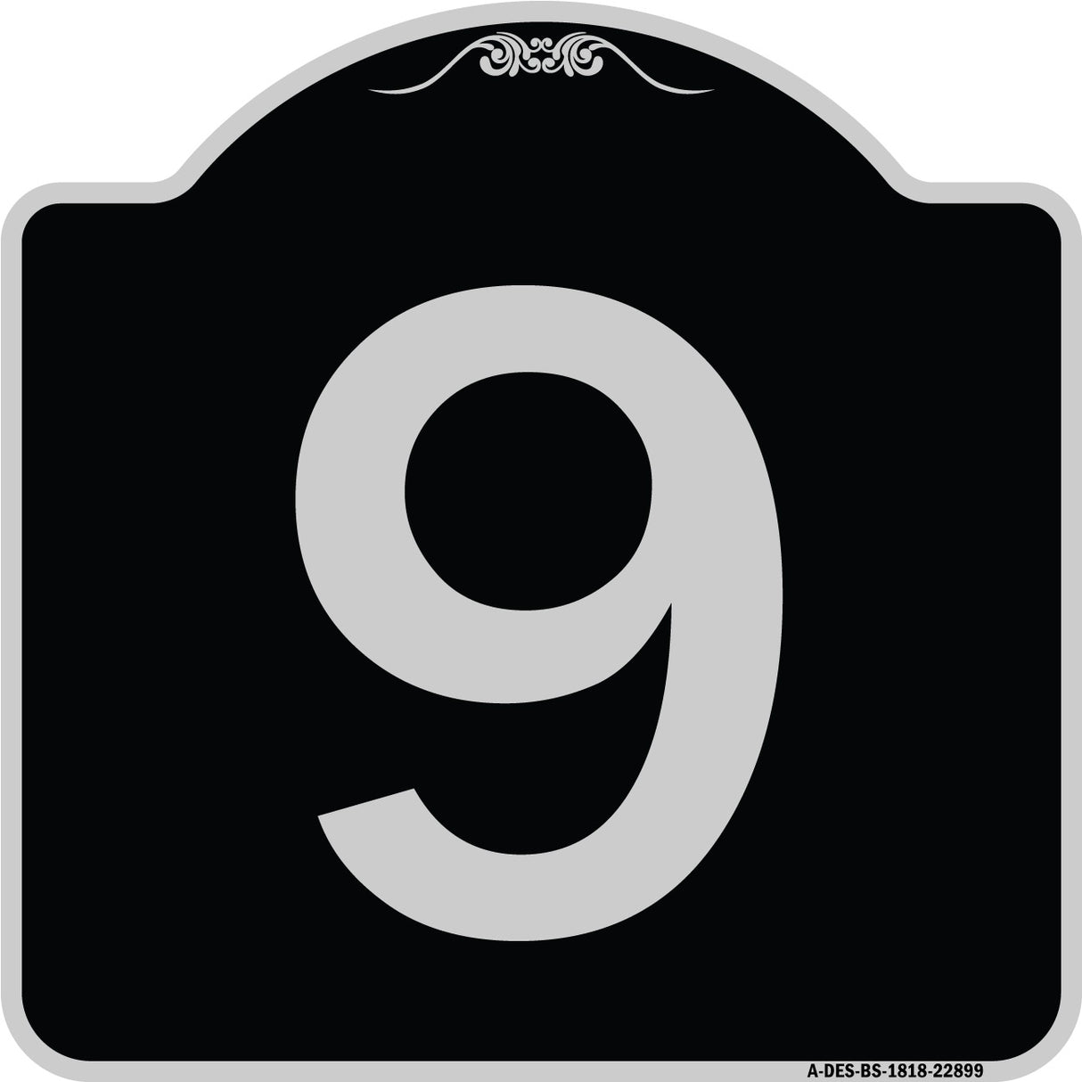 Sign with Number '9