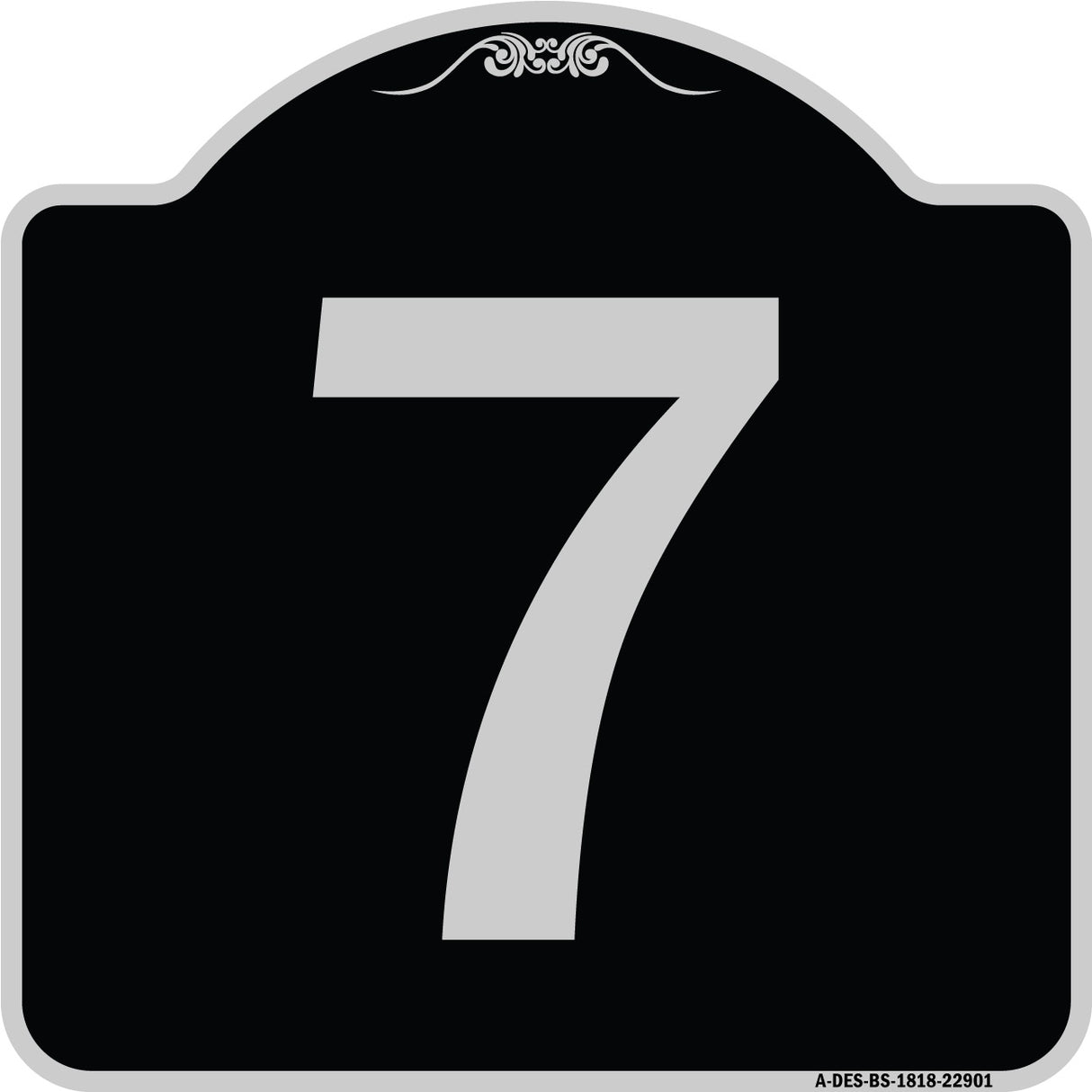 Sign with Number '7