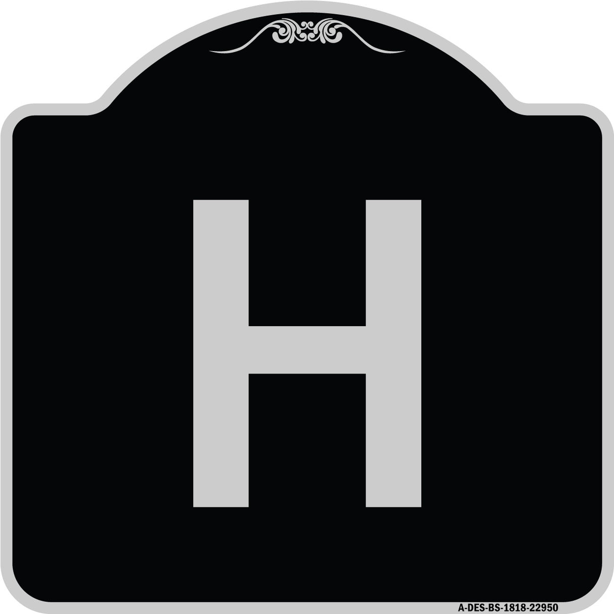 Sign with Letter H