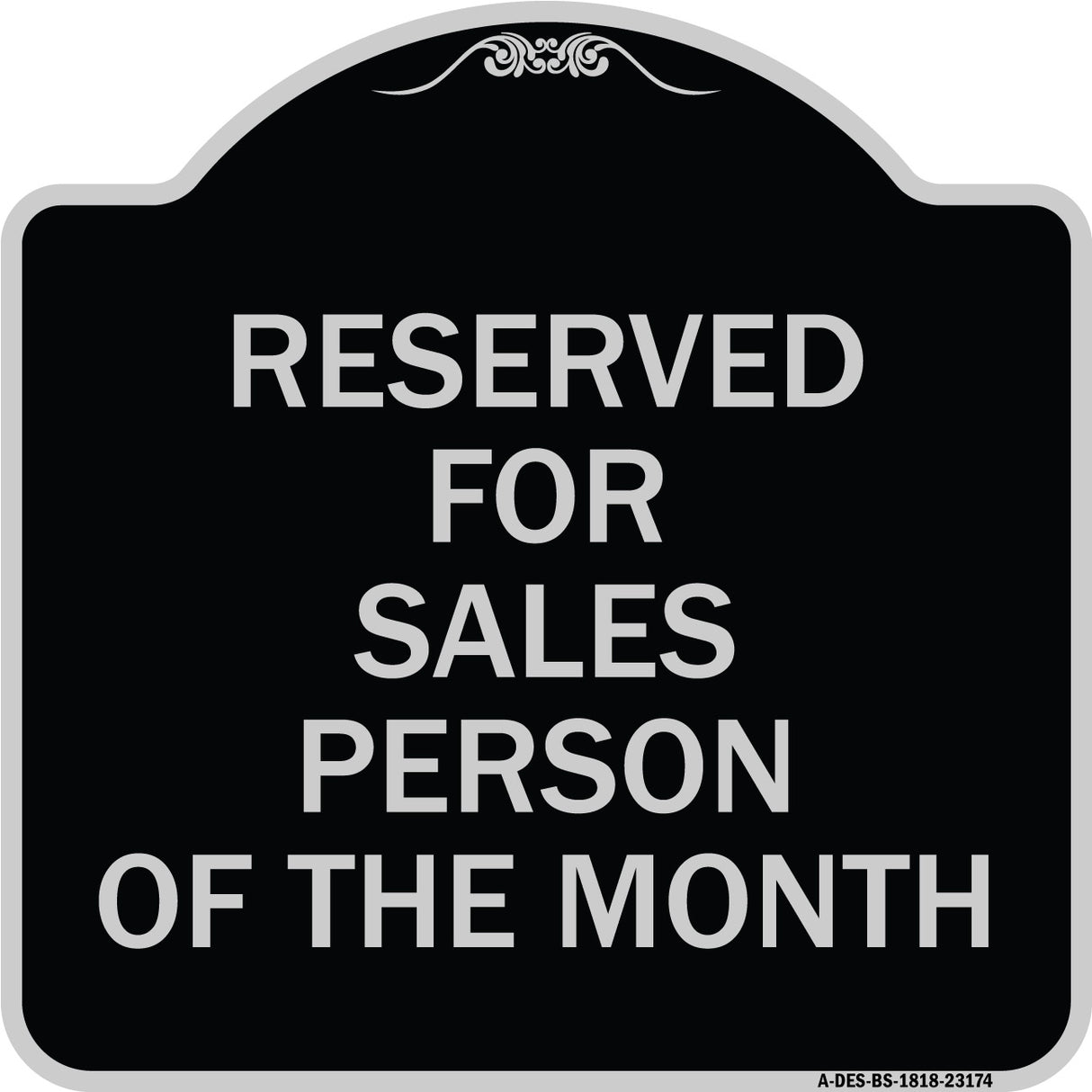 Reserved for Salesperson of the Month