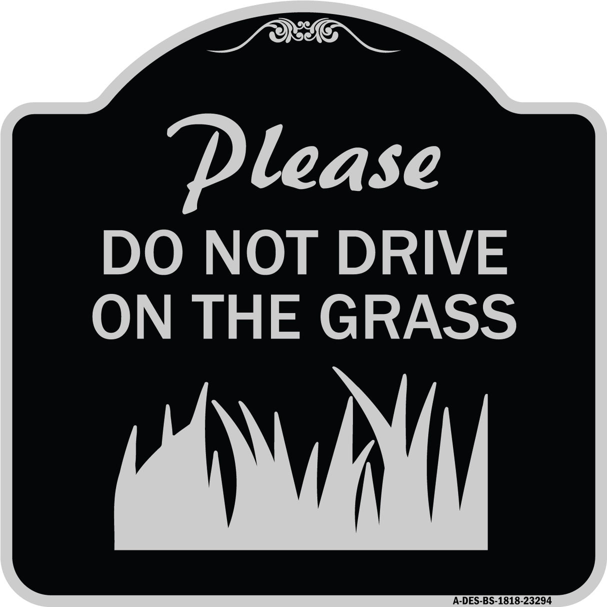 Please Do Not Drive on the Grass