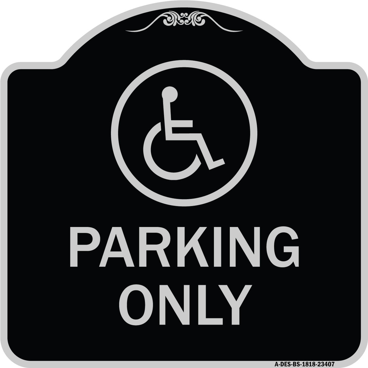 Parking Only (With New Access Symbol)
