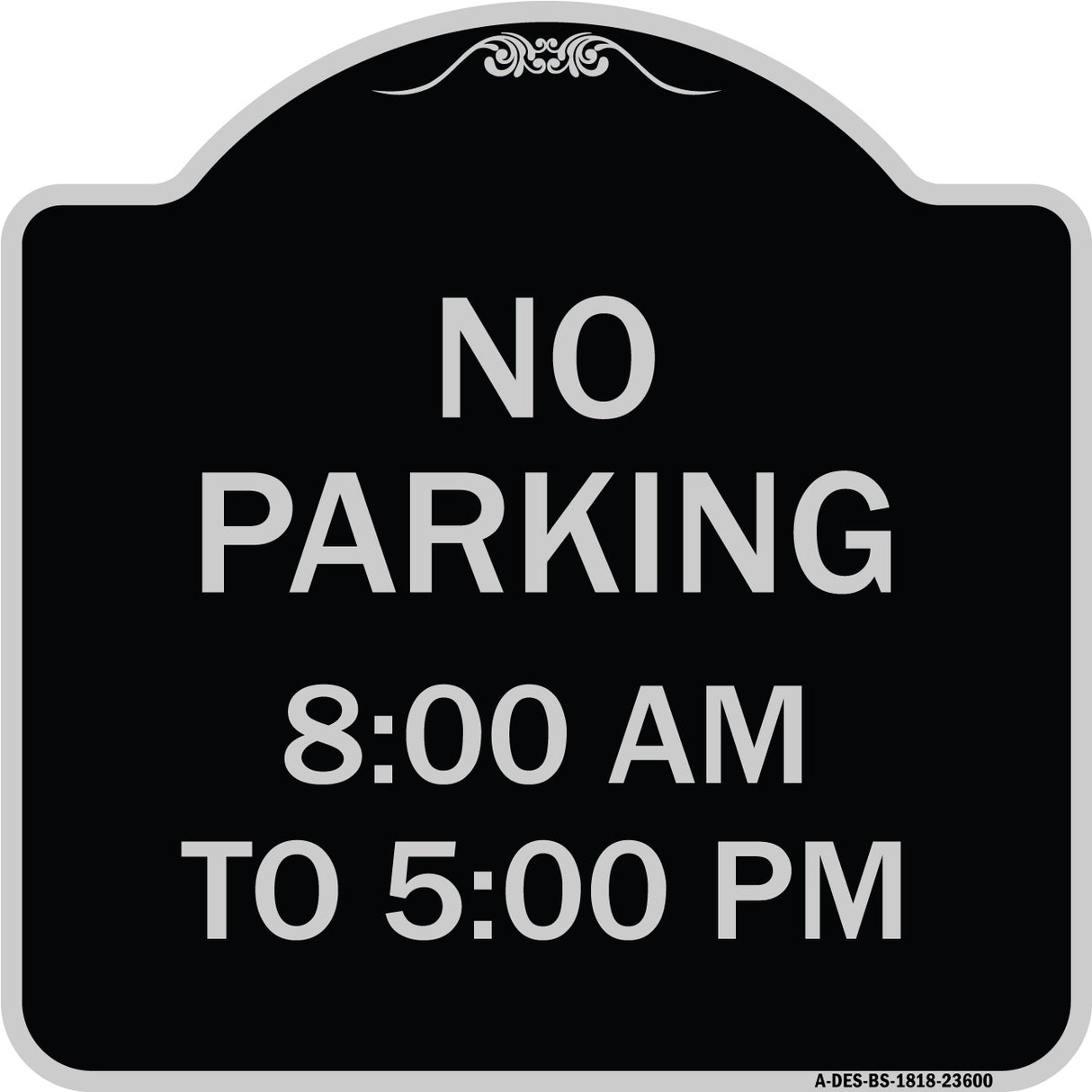 No Parking 8-00 Am to 5-00 Pm