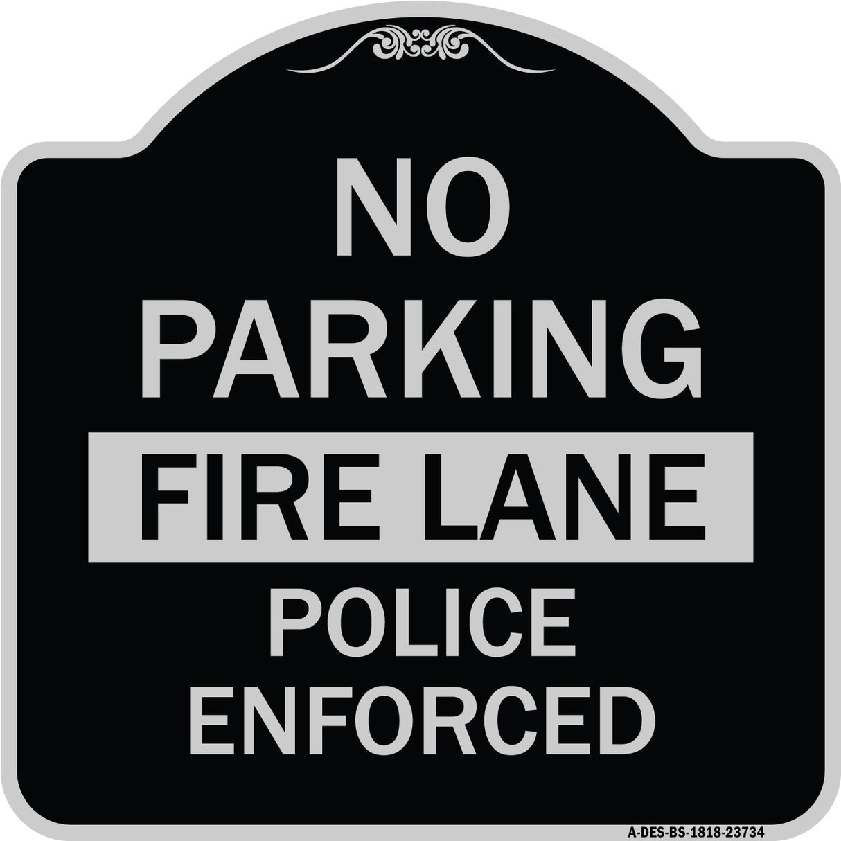 No Parking Fire Lane Police Enforced