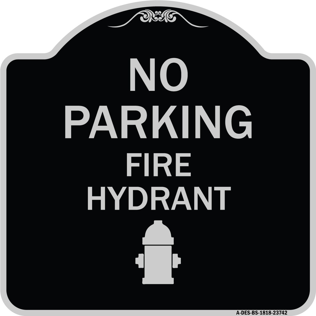 No Parking Fire Hydrant (With Graphic)