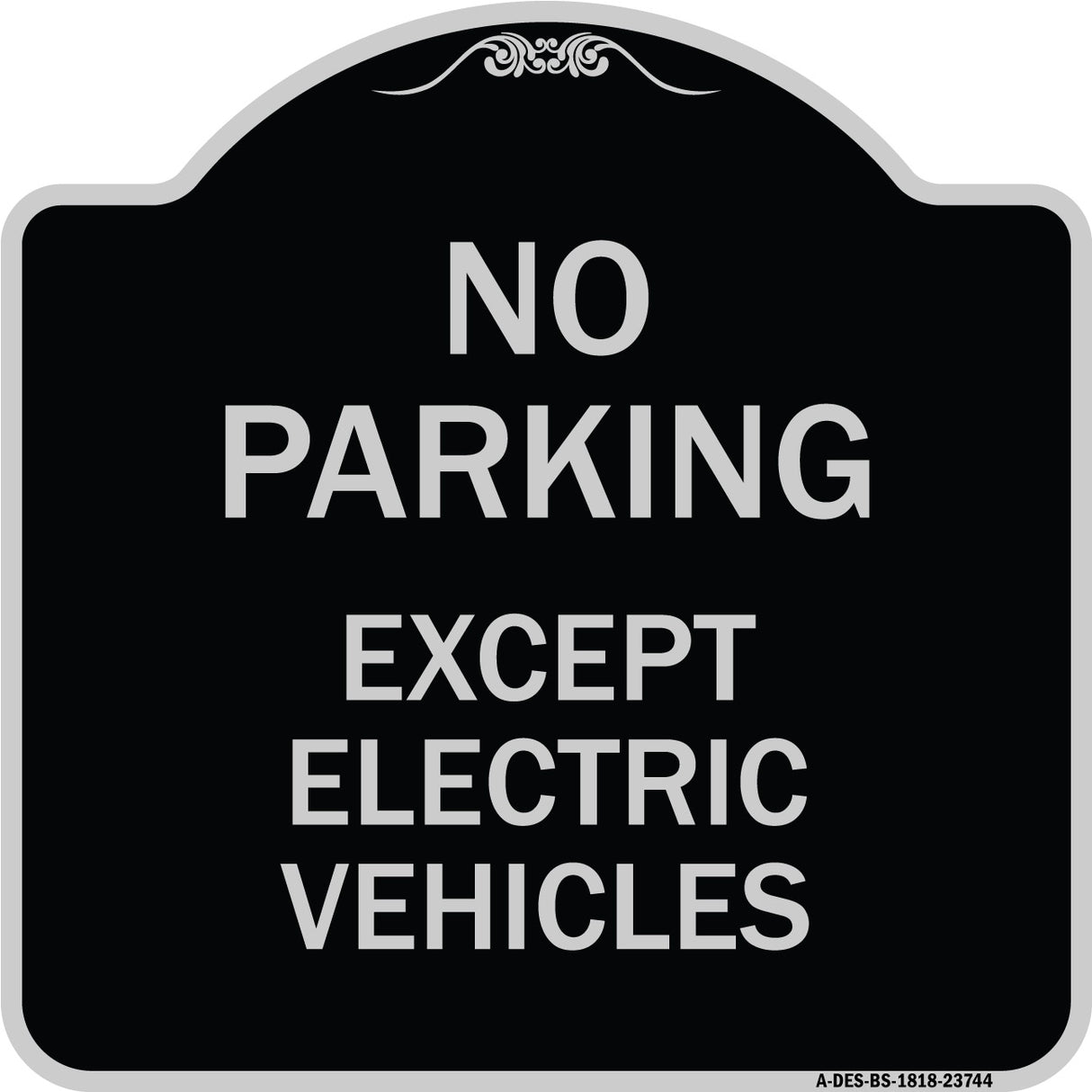No Parking Except Electric Vehicles