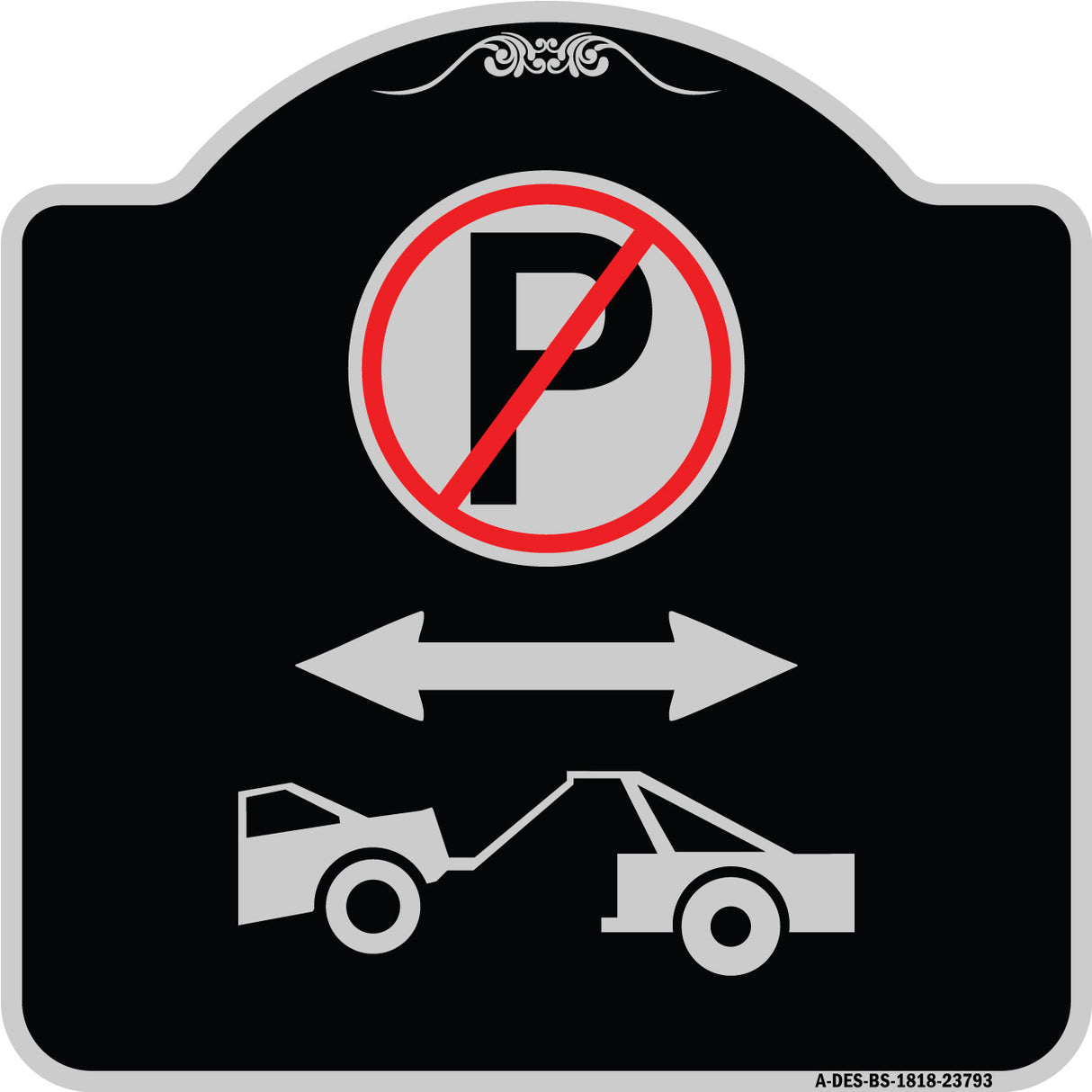No Parking - Tow Away Zone (With Graphic)