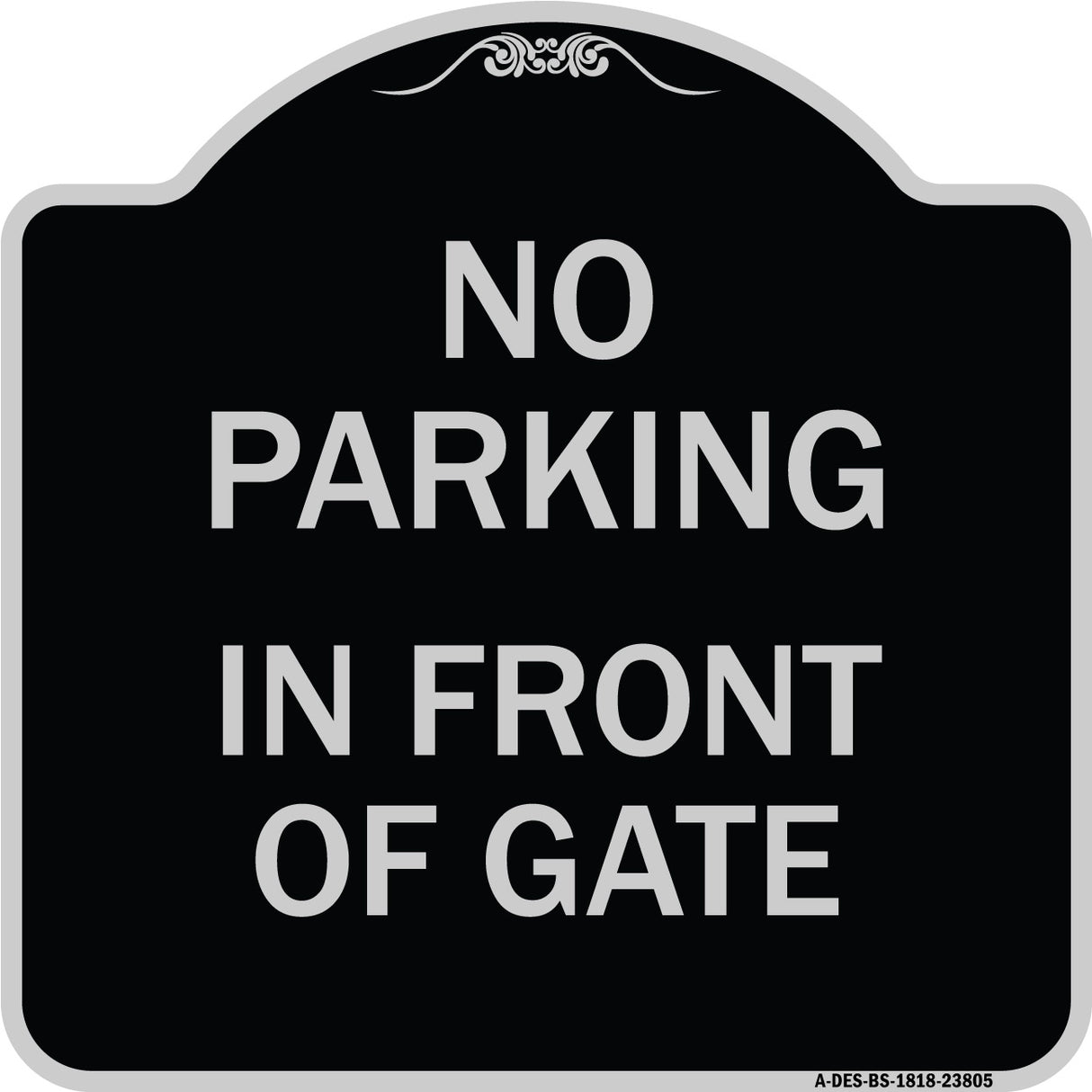 No Parking - in Front of Gate