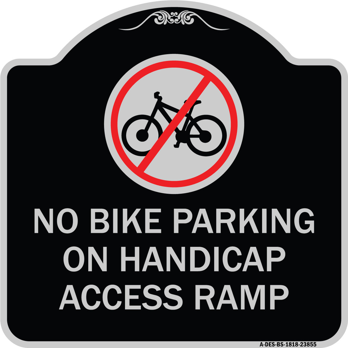 No Bike Parking on Handicap Access Ramp