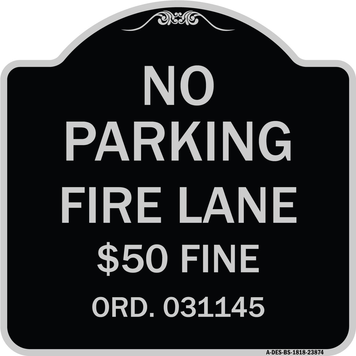Missouri No Parking Fire Lane $50 Fine