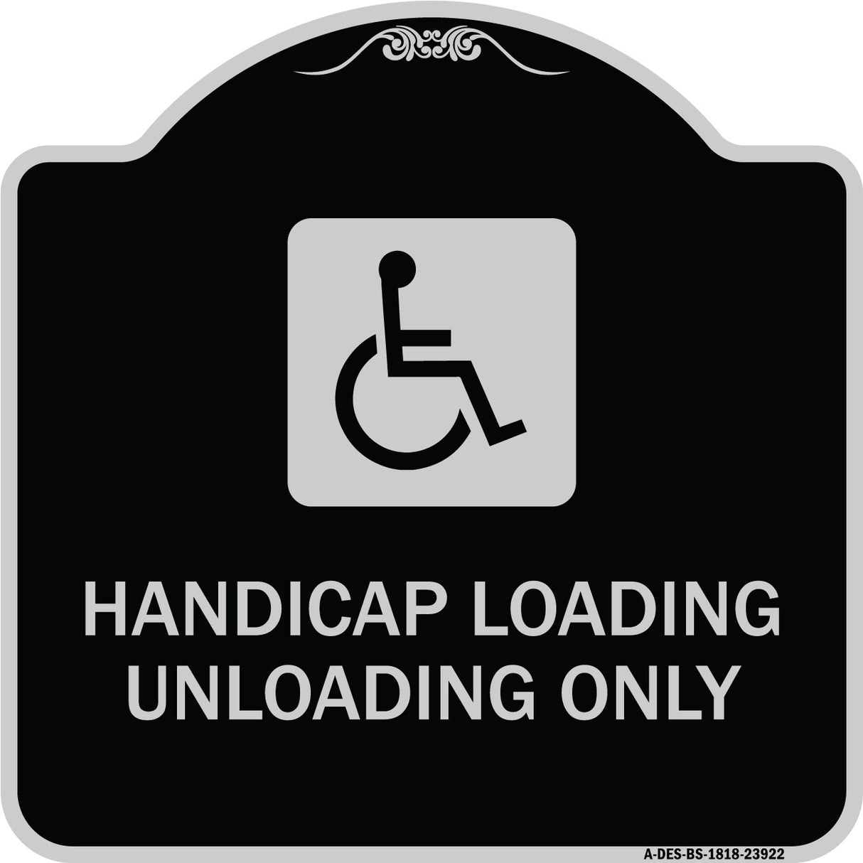 Handicap Loading Unloading Only (With Handicap Symbol)