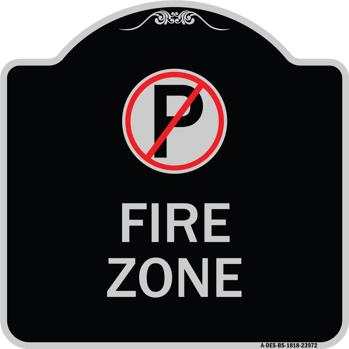 Fire Zone (No Parking Symbol)