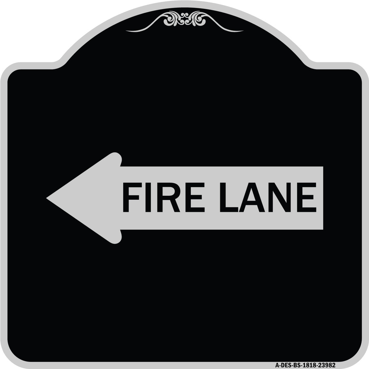 Fire Lane Left Arrow