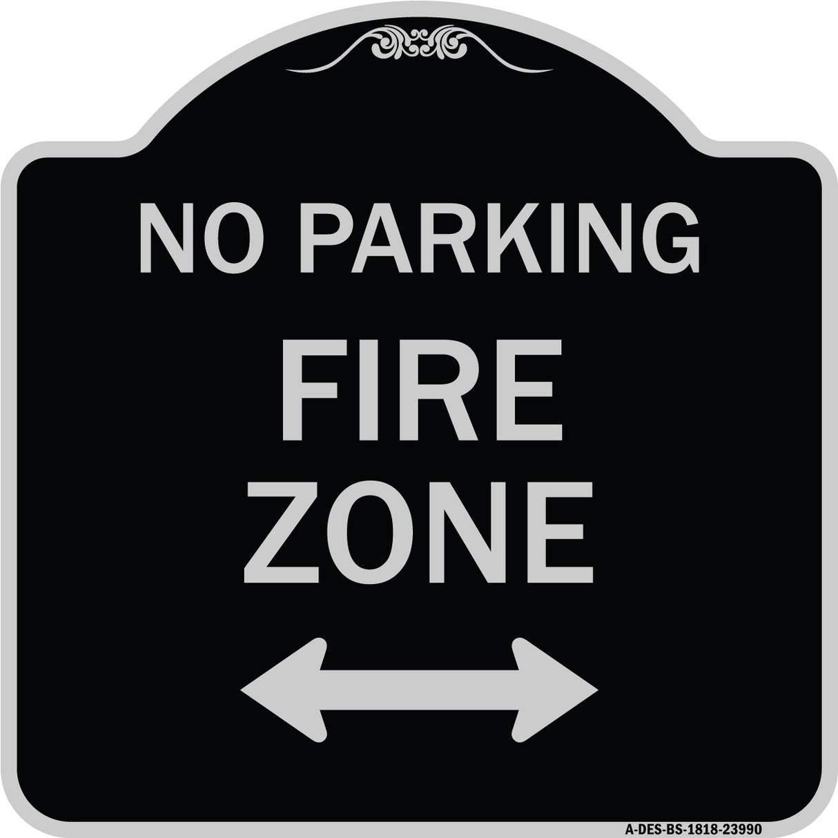 Fire Lane with Bidirectional Arrow