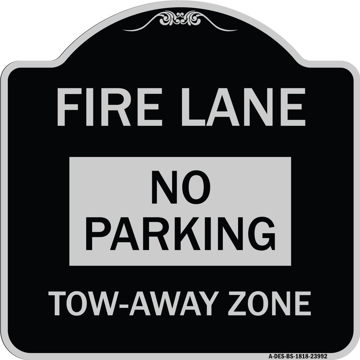 Fire Lane Sign No Parking Tow-Away Zone