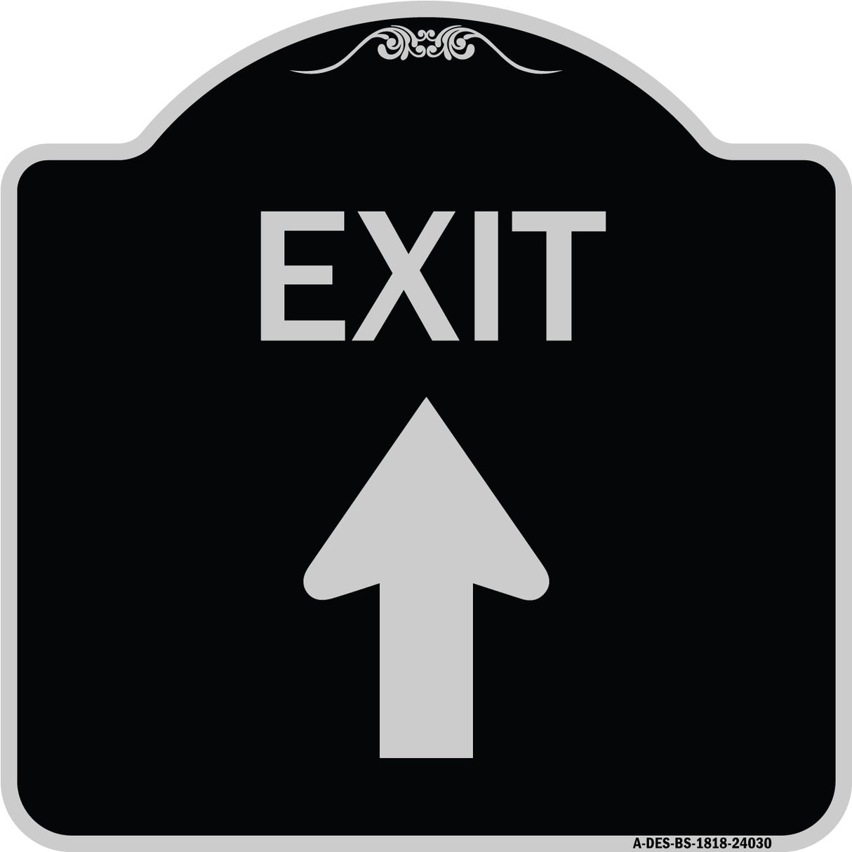Exit Sign Exit with Up Arrow