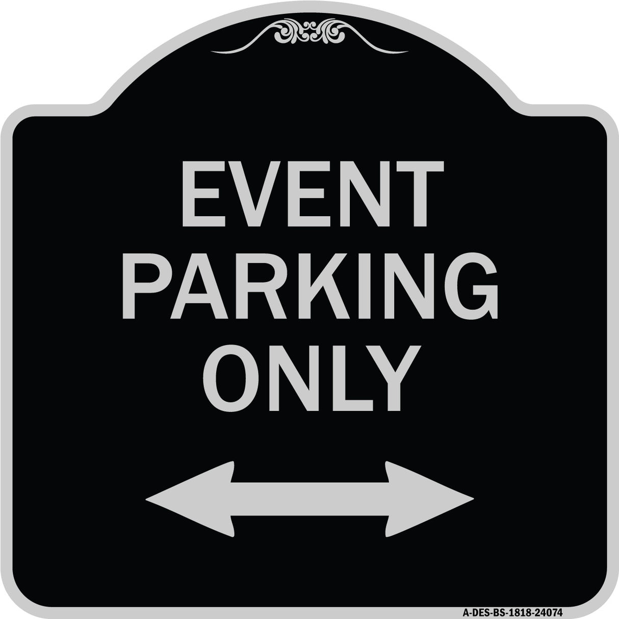 Event Parking Only (With Bidirectional Arrow)
