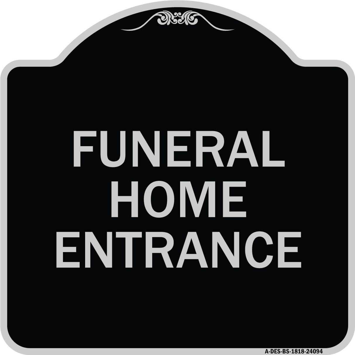 Entrance Sign Funeral Home Entrance