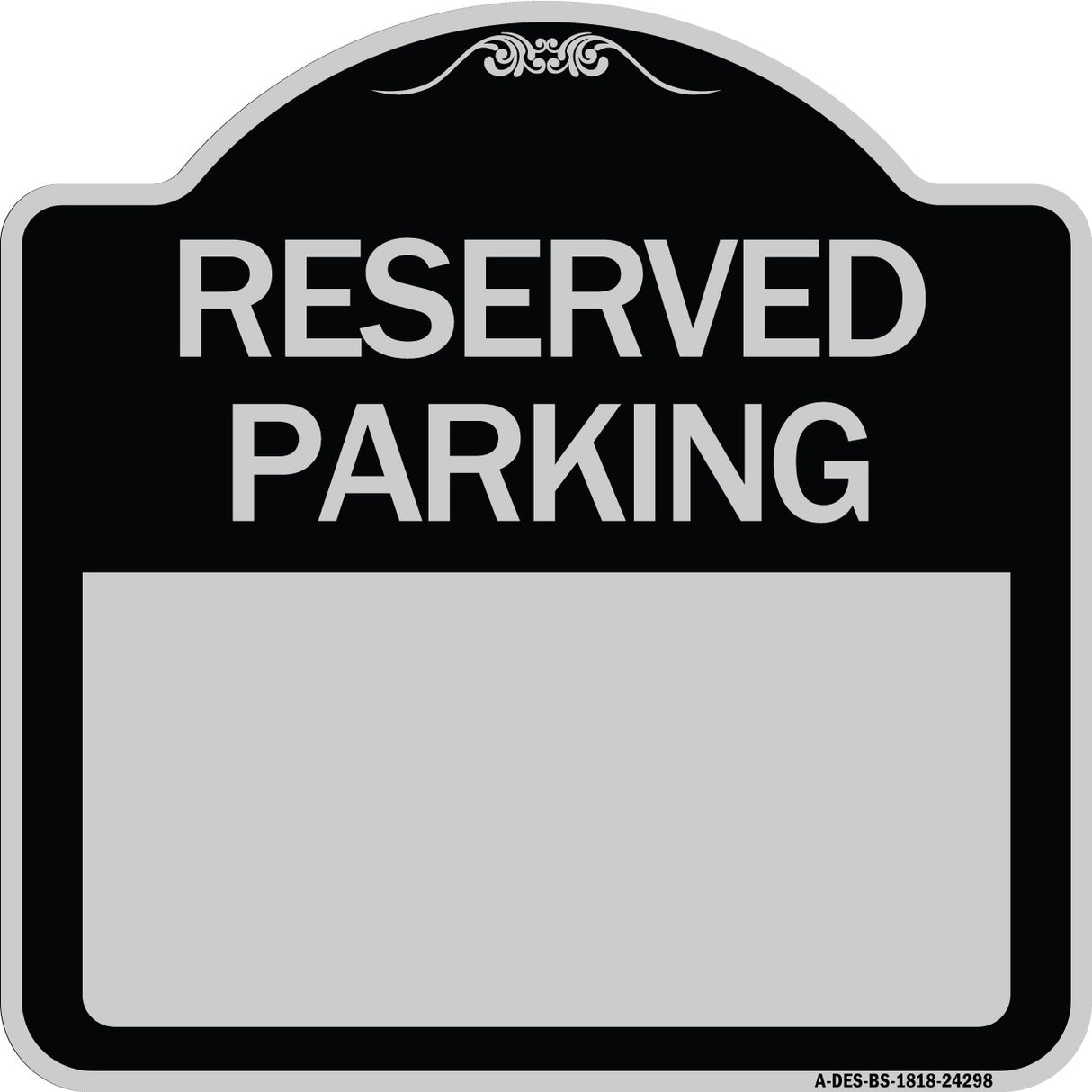 Blank Reserved Parking