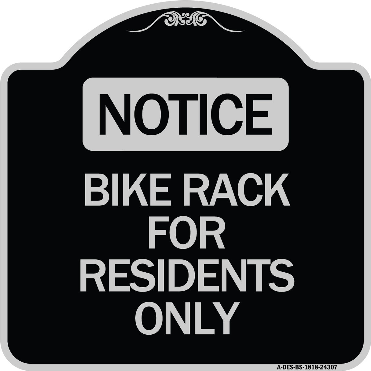 Bike Rack for Residents Only
