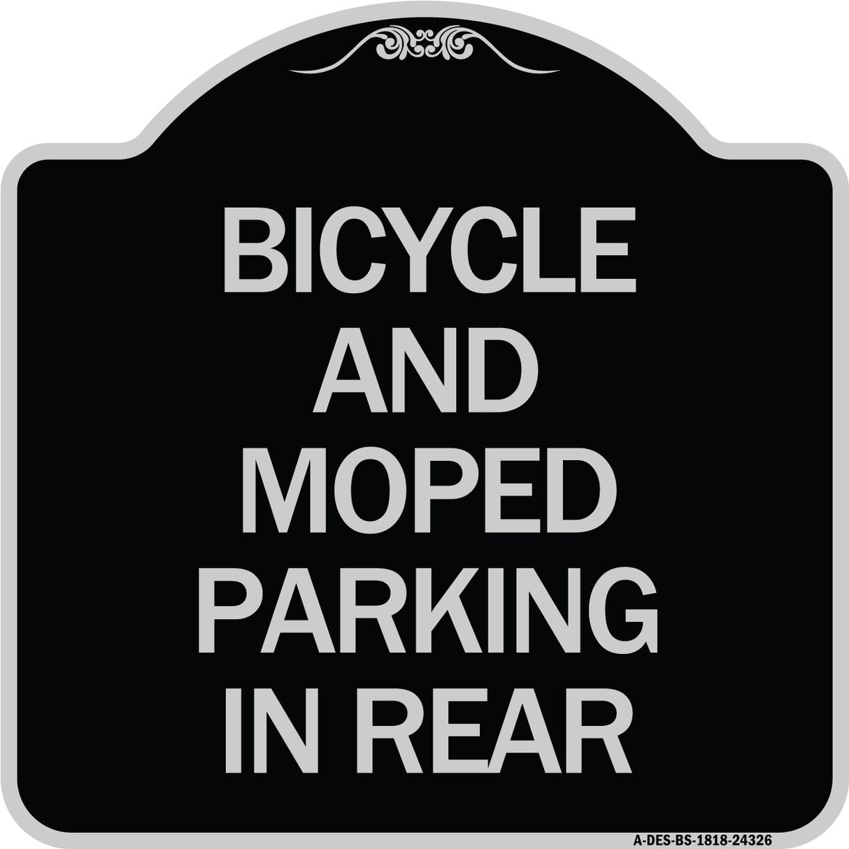 Bicycle and Moped Parking in Rear