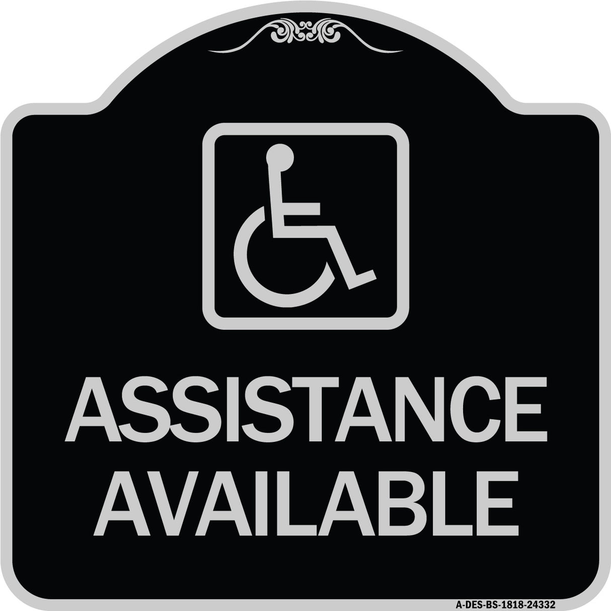 Assistance Available with Handicap Symbol
