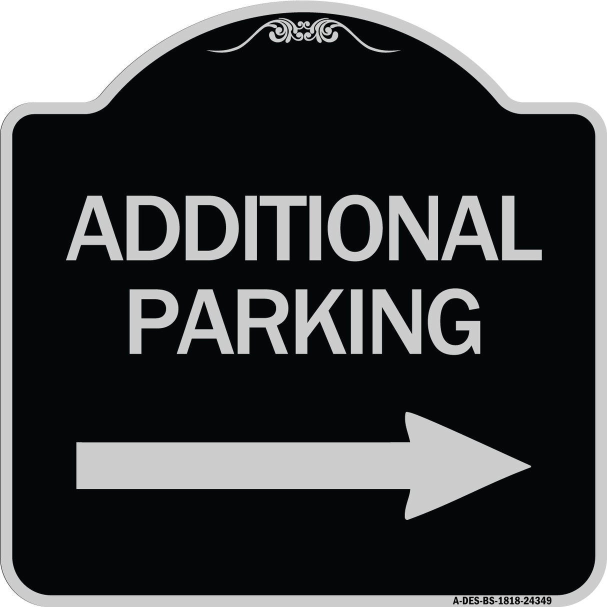 Additional Parking Sign (Right Arrow)